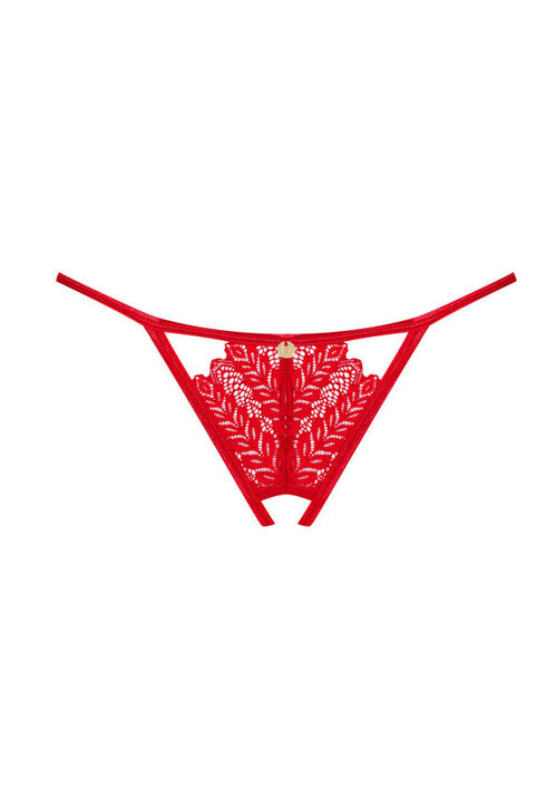Obs. Crotchless Ingridia Rojo XS/S